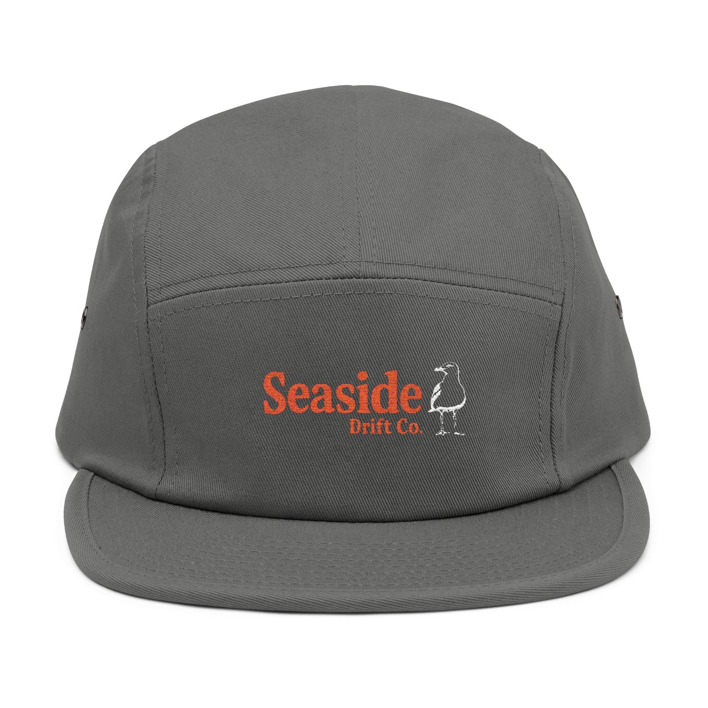 Seaside Bird Embroidered 5-Panel Cap