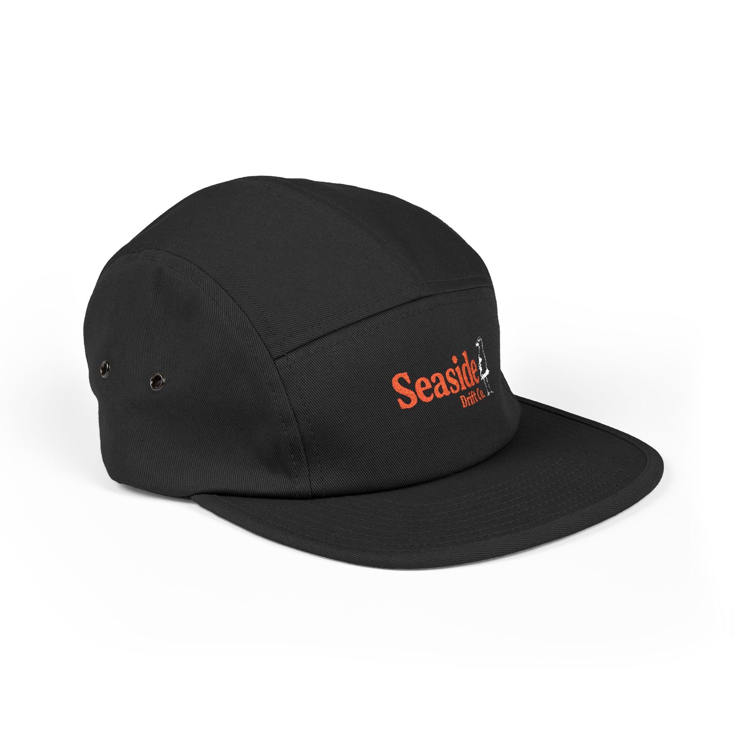 Seaside Bird Embroidered 5-Panel Cap