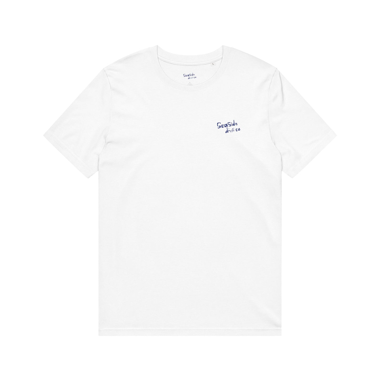 Seaside Drift Co. Graphic T-Shirt — Minimal Beach Illustration Tee
