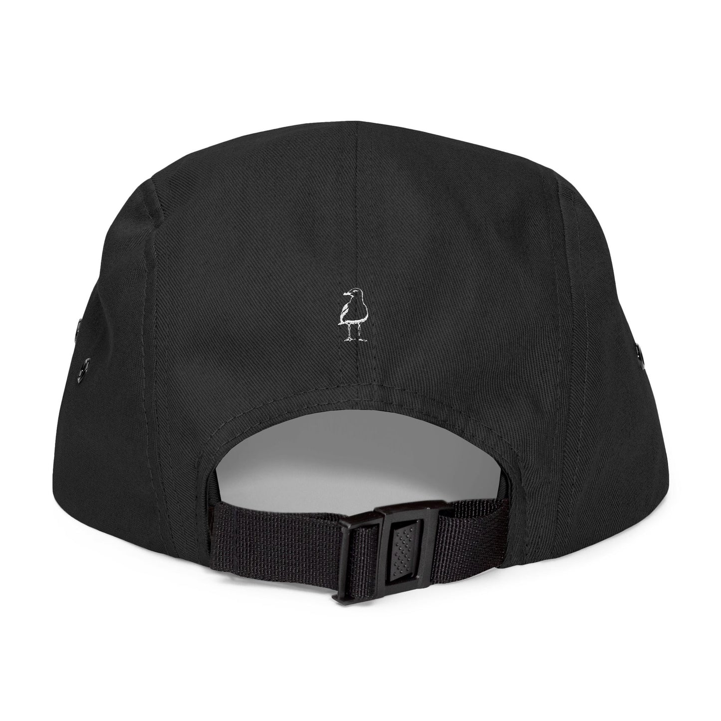 Seaside Bird Embroidered 5-Panel Cap