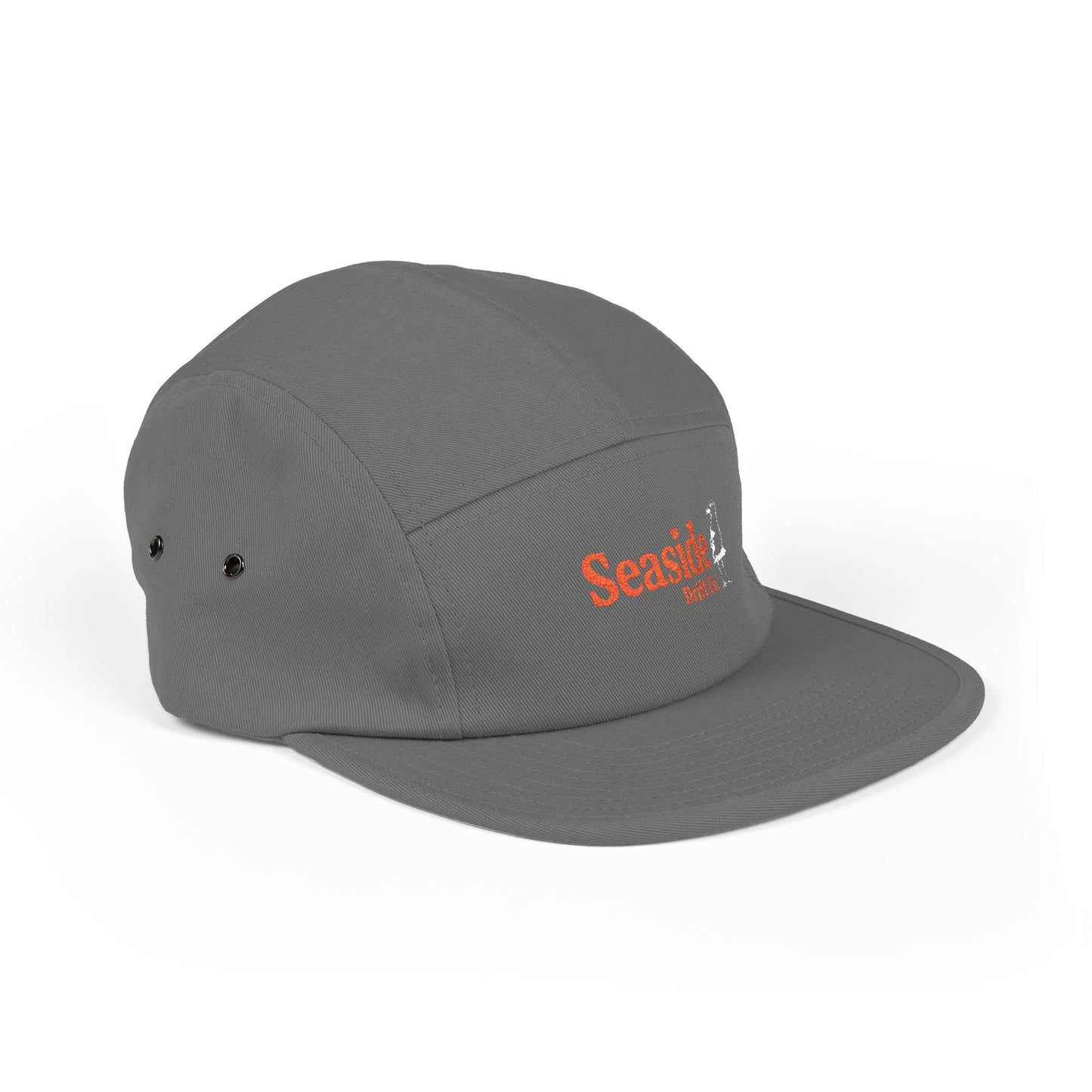 Seaside Bird Embroidered 5-Panel Cap