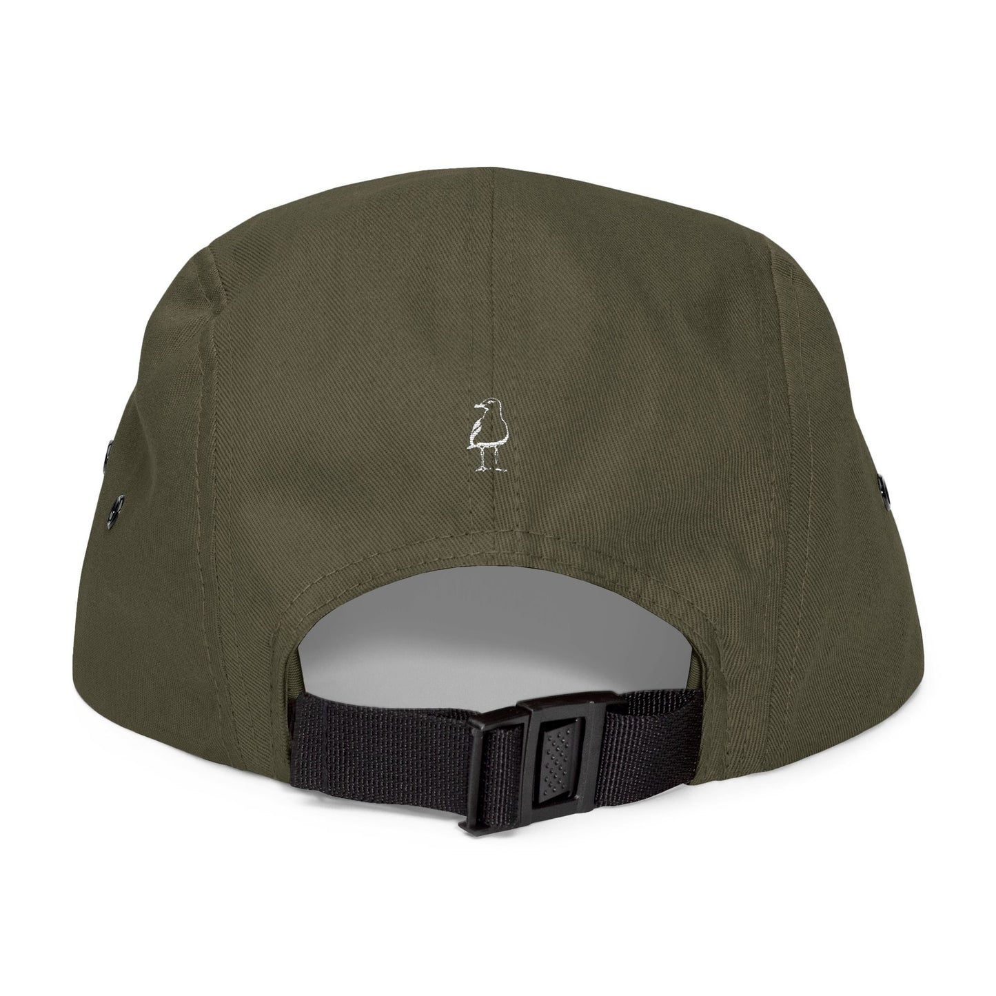 Seaside Bird Embroidered 5-Panel Cap