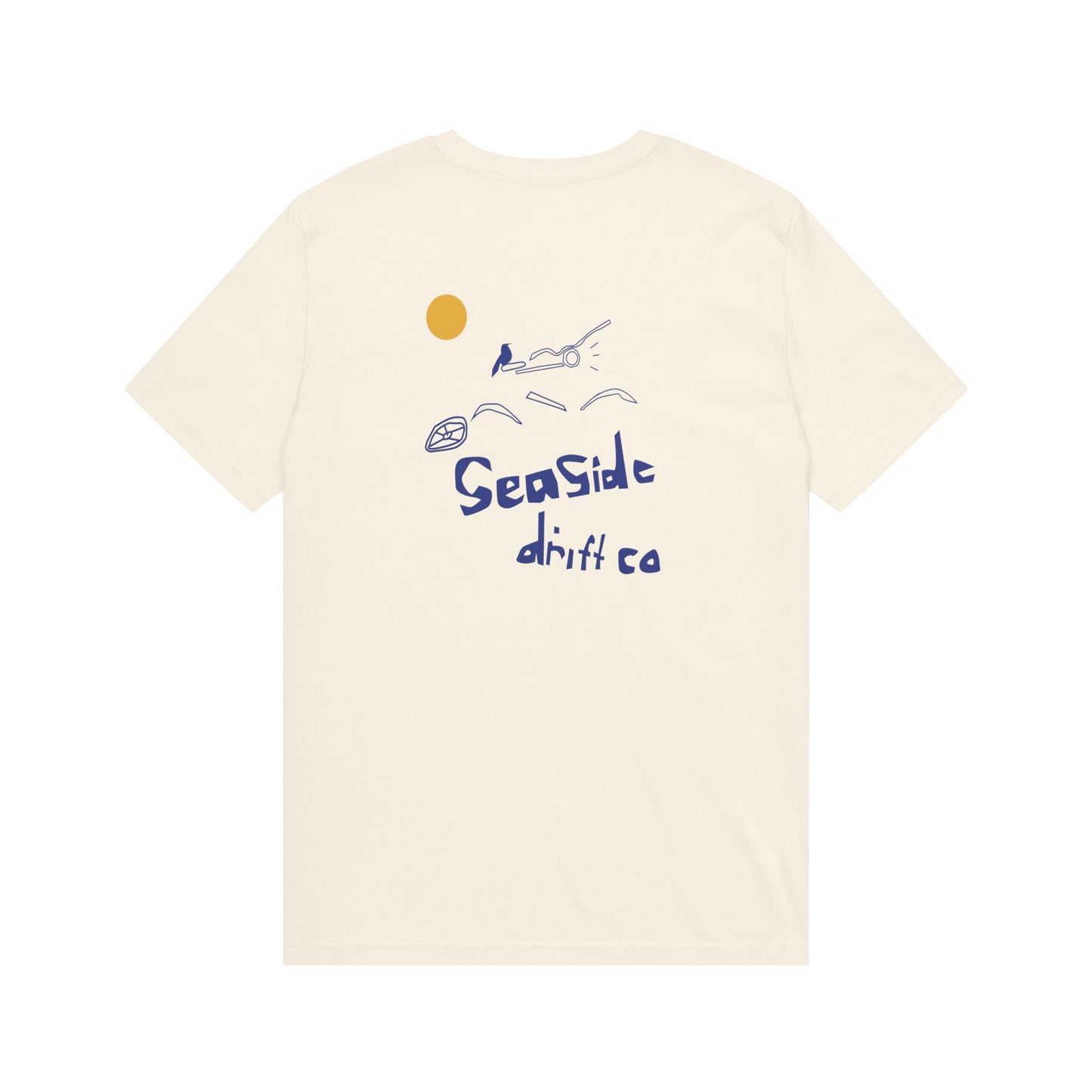 Seaside Drift Co. Graphic T-Shirt — Minimal Beach Illustration Tee