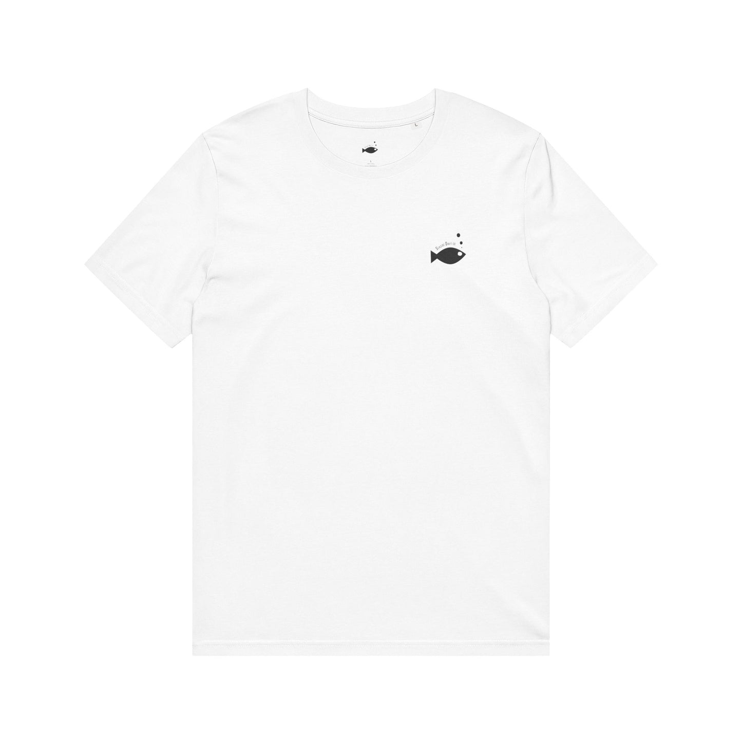 Fish Friends Organic T‑Shirt — Minimal Two Fish Design (Back/Chest Print)