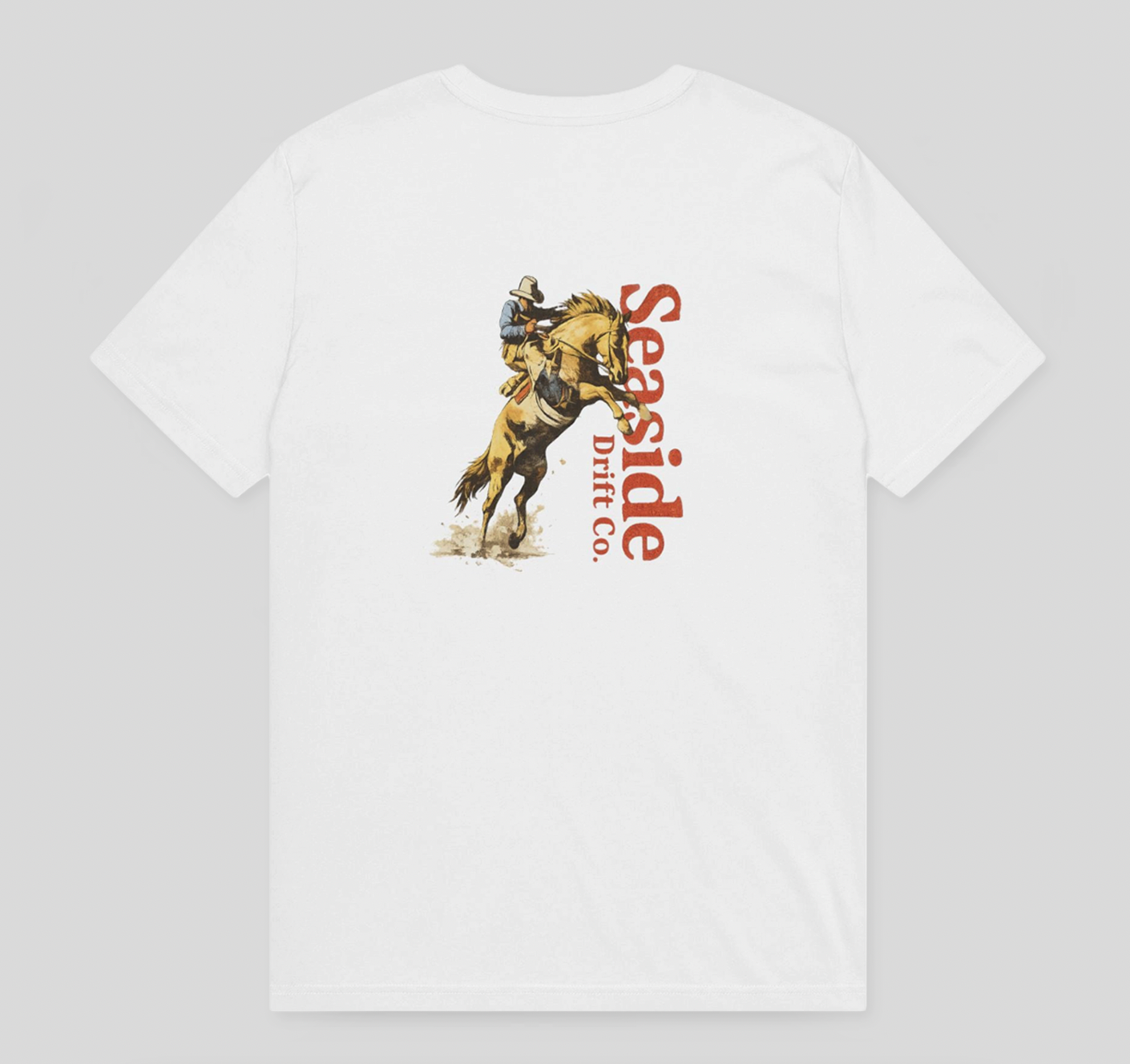 Seaside Drift Co. Rodeo Horse Tee — Coastal Western Graphic T-Shirt